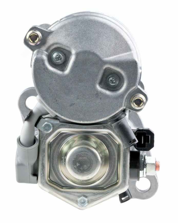 Starter motor by Denso, 12V 1.2kW, metallic grey Kubota L Series
