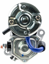 Denso forklift starter motor, 12V 2.7 kW, blue wire, metal housing