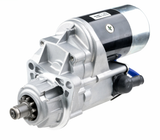 Denso starter motor for Caterpillar R70/R80 and V60F/V80F, 12V 2.5kW with silver metal housing.