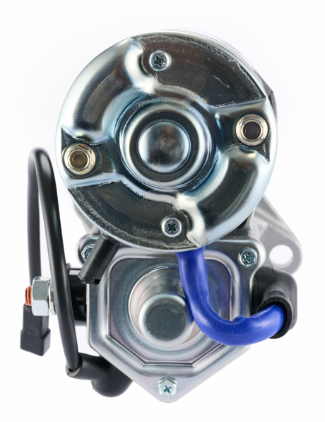 Denso starter motor, 12V 2.7kW, Toyota compatible; metal housing with blue lead