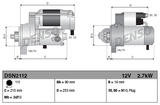 Denso 12V 2.7kW starter motor for Toyota; machinery starter with silver-gray body and black solenoid.