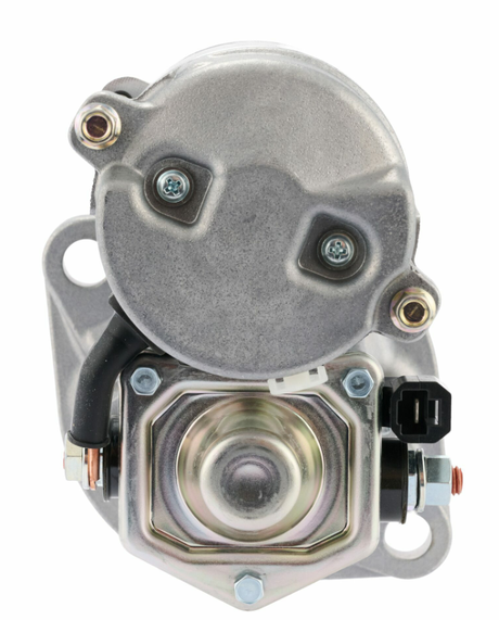 Denso starter motor for machinery, 12V 1.4kW Isuzu-powered equipment, metallic housing