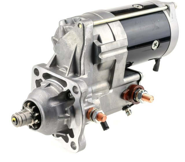 Denso gear-reduction starter motor, 12V, 3.0kW, for Caterpillar 446 and Bobcat equipment