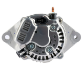 Denso alternator for Kubota, 14V 60A, silver metal housing with black connector