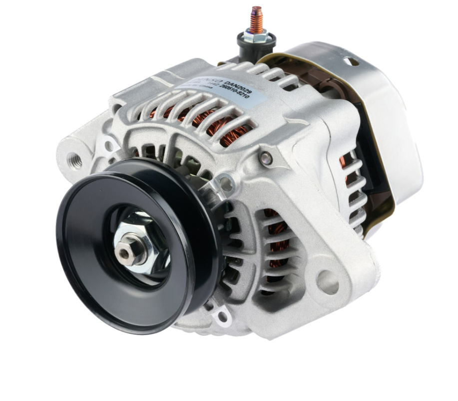Denso alternator 14V 55A for John Deere 1026R/2026R - silver with black pulley