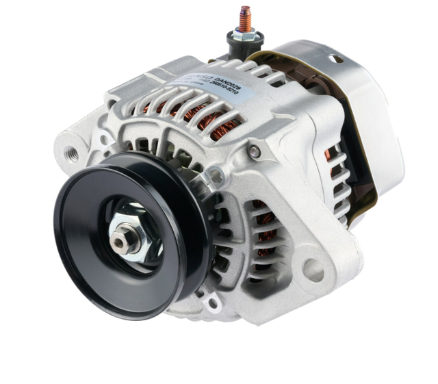 Denso alternator 14V 55A for John Deere 1026R/2026R - silver with black pulley