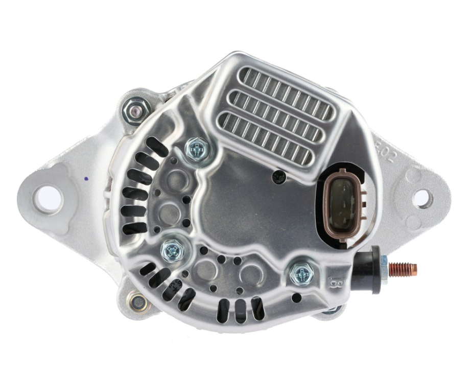Denso machinery alternator, 14V 40A, gray housing for John Deere 3036E/3720, Yanmar, Komatsu