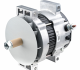 Denso 28V 80A alternator for Caterpillar 10R-9096, silver metal housing.