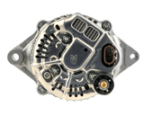 Denso alternator 14V 90A for New Holland B90/LB90/LB95, silver metal housing.