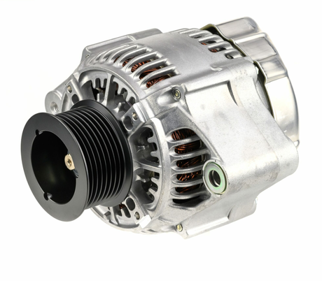 Denso alternator with black pulley, 14V 90A for John Deere machinery
