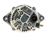 Denso 14V 90A machinery alternator with vented metal housing, brown electrical connector, and visible mounting bolts.