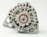 Denso alternator, 14V 120A, silver aluminum housing with copper windings, Perkins.
