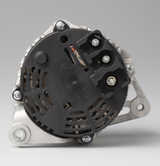Denso alternator, 14V 100A, black rear cover with silver housing
