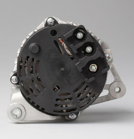 Denso alternator, 14V 100A, black rear cover with silver housing