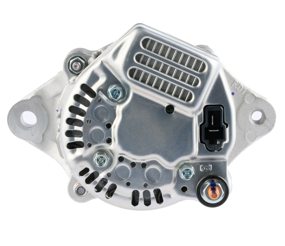 Denso machinery alternator, 14V 30A, vented metal housing with mounting flange