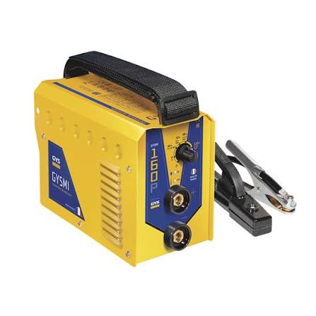 MMA Welder GYS GYSMI 160P welding machine, yellow with carry handle