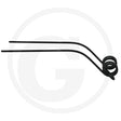 Granit swather tine Kuhn, pack of 10; black metal heavy machinery part