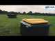 JFC Agri Cubic Metre Meal Bin 1000L Green Lockable | Car Trailer Compatible Storage Bin | CMB04-G