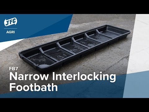 JFC Agri 2.5m Interlocking Cow & Sheep Footbath Smooth Base | Hoof & Claw Disease Treatment | FB7
