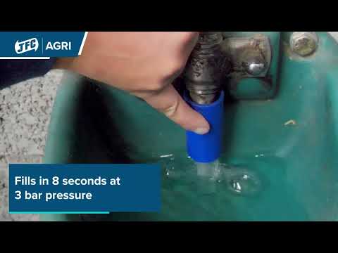 JFC Agri Nose Fill Drink Bowl Green Compact Polyethylene Pipe Mounted Livestock Drinker | Nose Fill Valve Drinker | DBL7