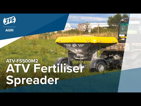 JFC Agri ATV Fertiliser Spreader with Manual Control 500kg Hopper | 14m Spread Width