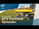 JFC Agri ATV Fertiliser Spreader with Manual Control 500kg Hopper | 14m Spread Width