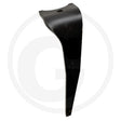 Rotary harrow tine Granit, black metal curved tillage part with mounting hole