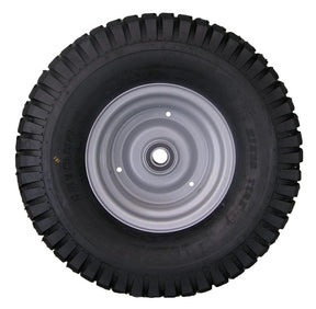 JFC Agri wheel and tire with bearing and inner tube, 18/9.5-8 for ATV400/Milk Kart, black tread on silver steel rim