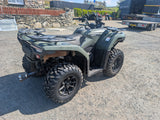 Used CFMOTO CFORCE 450 ATV, olive green with front and rear cargo racks, DGT Agri.