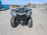 CFMOTO CFORCE 450 ATV, used, olive green with front rack and winch