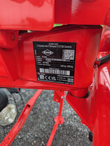 Kuhn GF582 6-rotor tedder in red for straw hay and silage