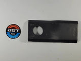 Kuhn mower blade K6801410, black metal with central mounting hole; DGT Agri logo sticker beside.