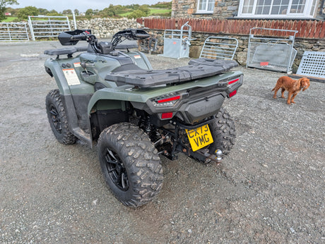 CFMOTO CFORCE 520 ATV with rear cargo rack in olive green