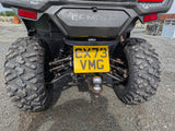 CFMOTO CFORCE 520 ATV, used, with rugged mud tires and a yellow rear license plate.