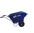 Junior 125L tipping wheelbarrow in blue by JFC Agri with puncture-proof wheels