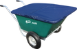 JFC Agri twin wheelbarrow cover in blue with elasticated edges, fits TWBG